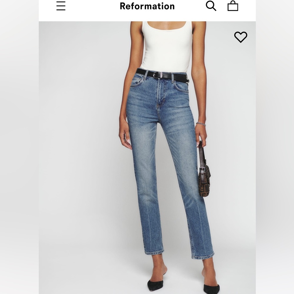Reformation Liza Straight Jeans in Malta